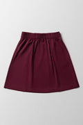 Girls School Skirt Primary Maroon (5)