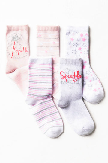 5 Pack Ice Cream Socks Cream