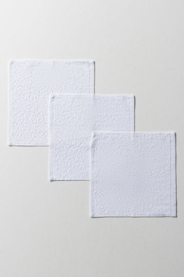 3 Pack Face Cloths White
