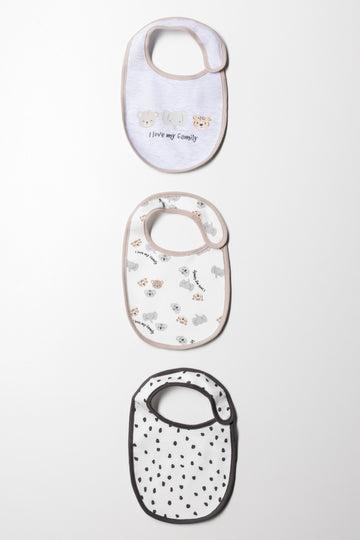 3 Pack Bib Uni Natural