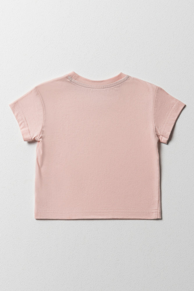 Crew neck t-shirt pink (3)