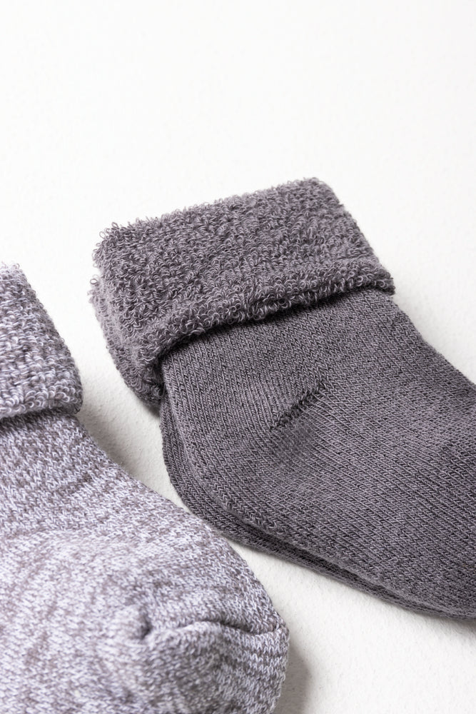 2 Pack Socks Grey (1)