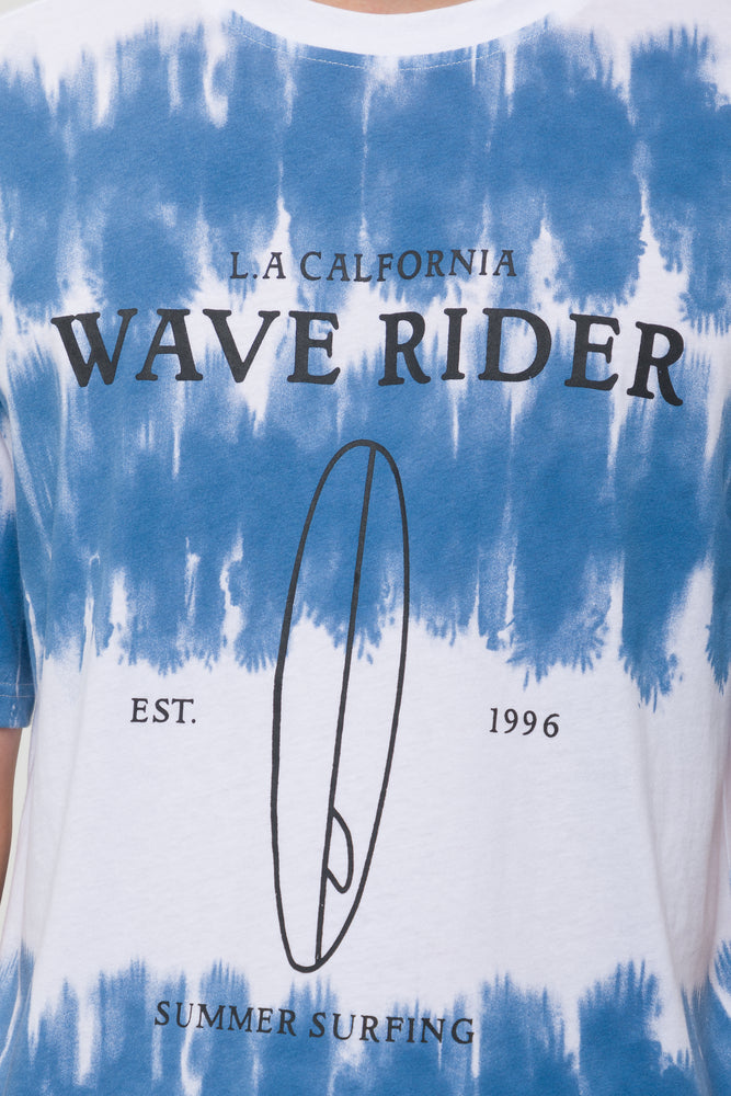 Tie Dye Fashion Tee Navy (3)