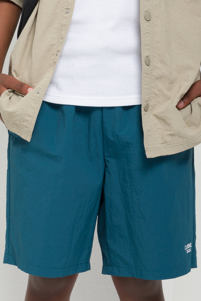 Textured Swim Shorts Teal