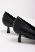 Kitten Heel Court Shoe Black (3)