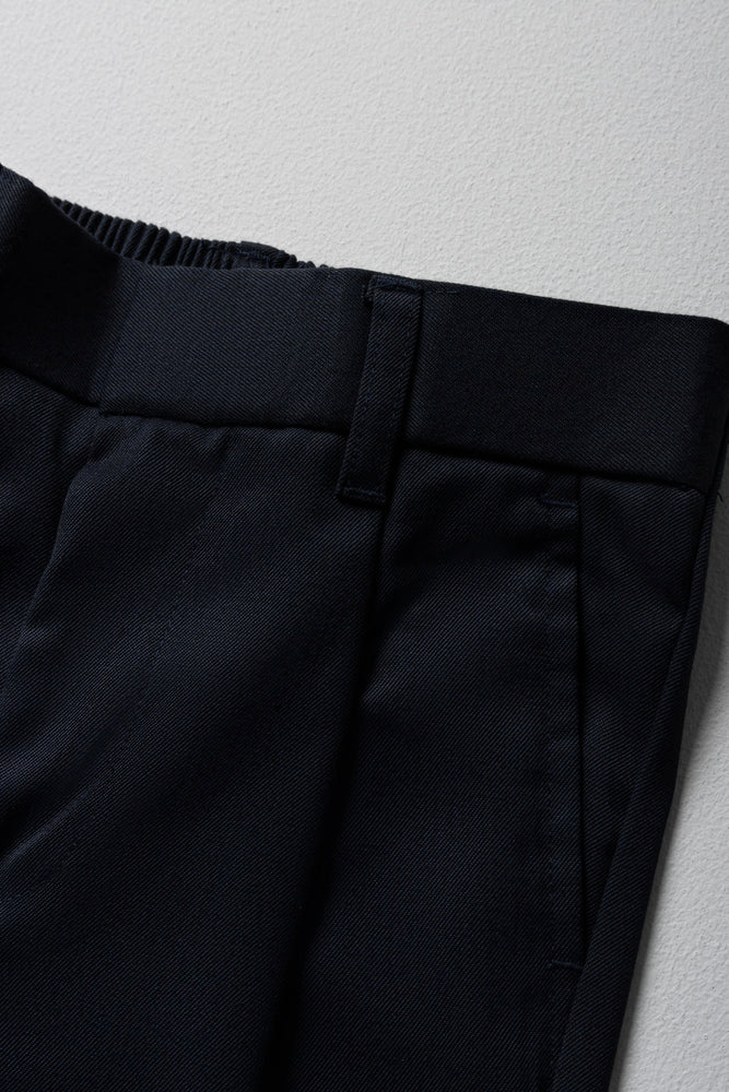 Boys School Turn Up Pants Navy