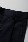 Boys School Turn Up Pants Navy (1)