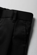 Boys School Turn Up Pants Black (1)