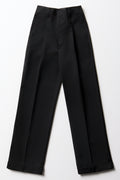 Boys School Turn Up Pants Black (4)