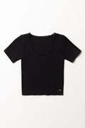 Seamless Short Sleeve T-Shirt Black
