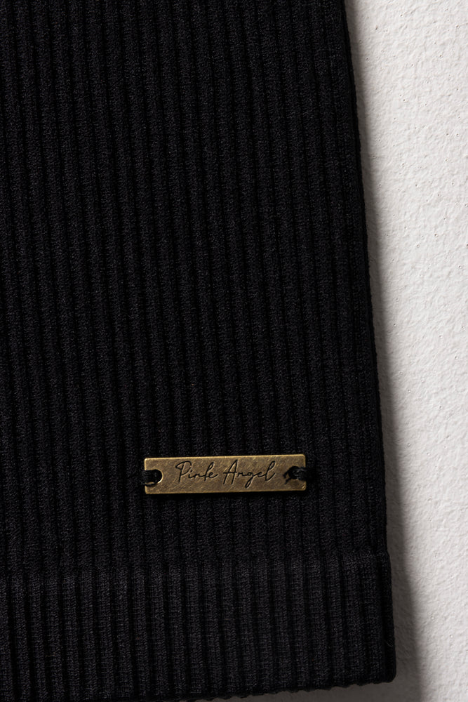 Seamless Short Sleeve T-Shirt Black