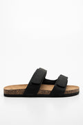 Double Band Sandal Black (1)
