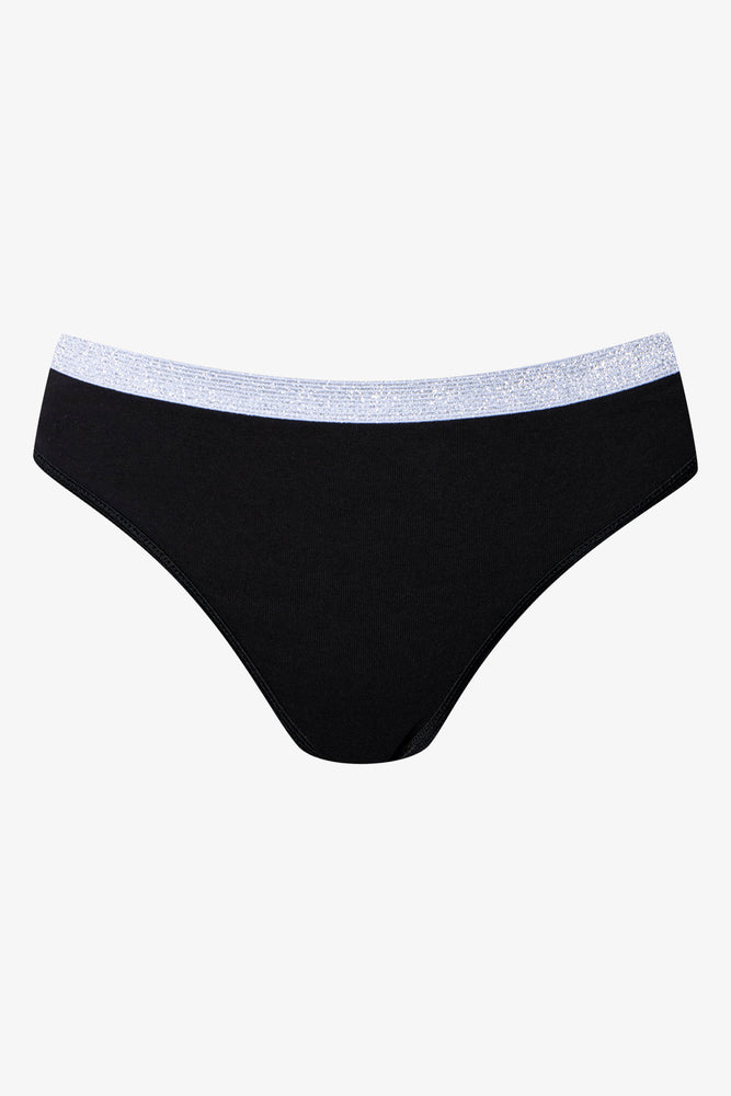 3 Pack Bikini Panties Black, Grey And Pink (2)