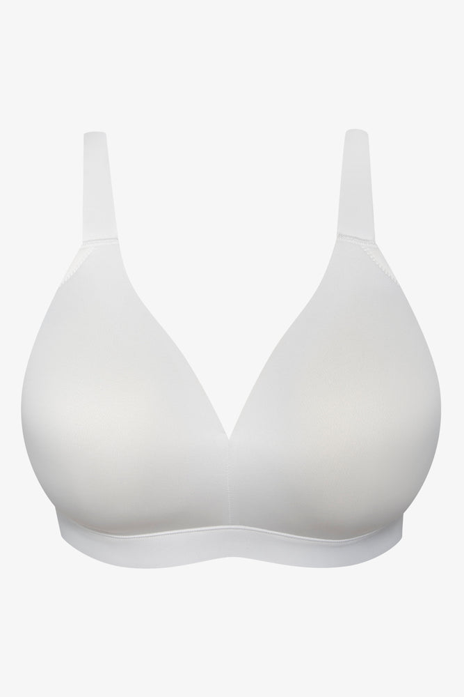 2 Pack Smooth Padded Wire Free Bra Big Black & White (2)