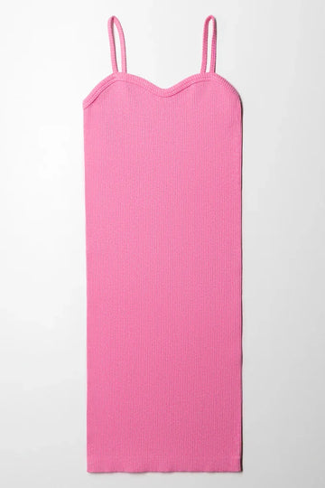 Seamless Strappy Dress Pink