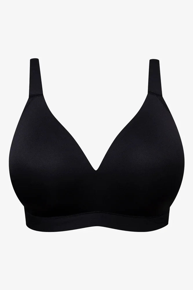 Plus Size 2 Pack Padded Wire Free Bras Black
