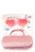 Sunglasses And Case Set Pink (2)