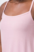 Rib Cami Short Set Pink (3)