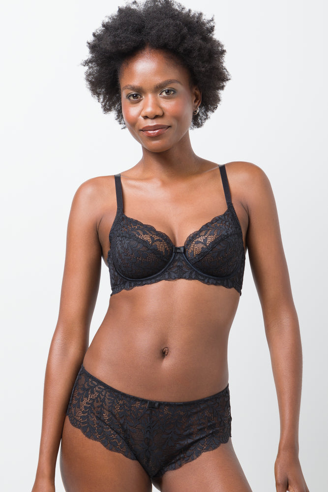 3 Pack Autum Lace Boyleg Black Black & Natural