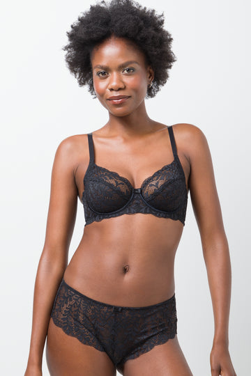 3 Pack Autum Lace Boyleg Black Black & Natural