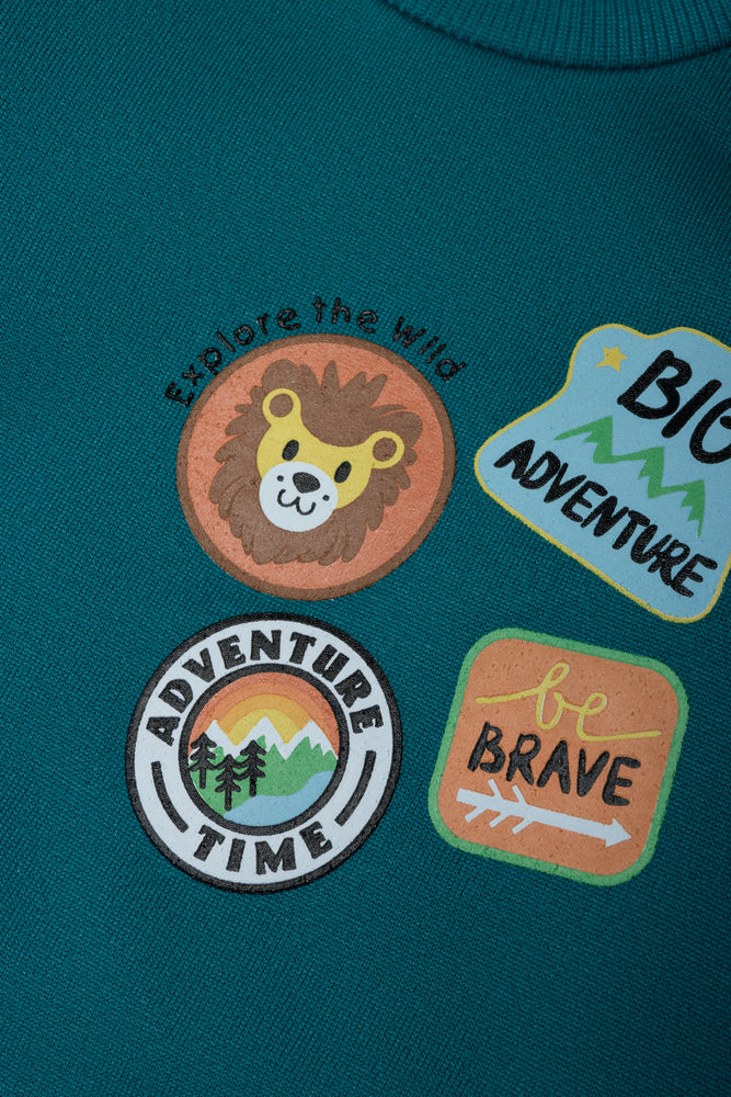 2 Pack Track Tops Natural And Teal Badges (2)