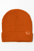 PLAIN RIB BEANIE RUST