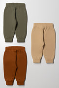 3 Pack Track Pants Tabacco Natural And Green (2)