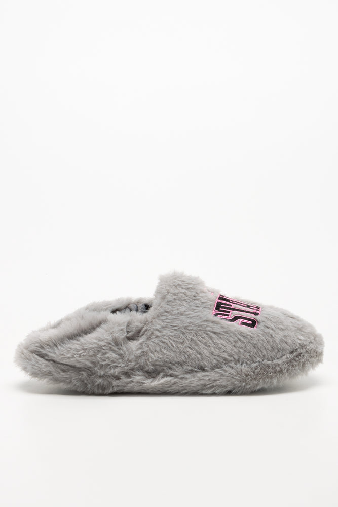 STAY UP LATE SLIPPER CHARCOAL