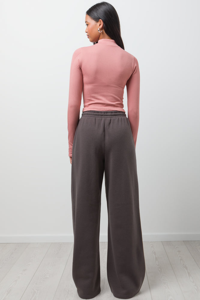 SEAMLESS ZIP THROUGH DUSTY PINK (2)