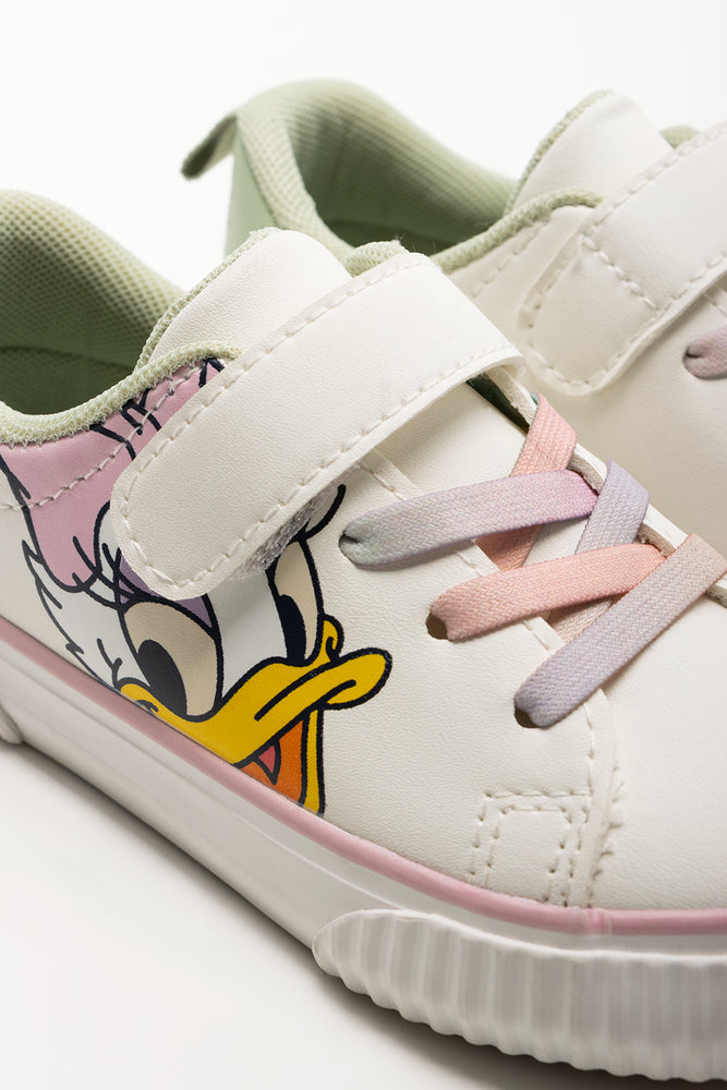 Minnie Mouse Rainbow Laces Sneaker Cream