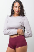 3 Pack Seamfree Boyleg Burgundy Natural And Black (2)