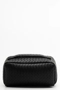 Plaited Toiletry Bag Black (2)