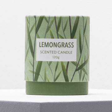 Lemon Grass Scented Candle Green