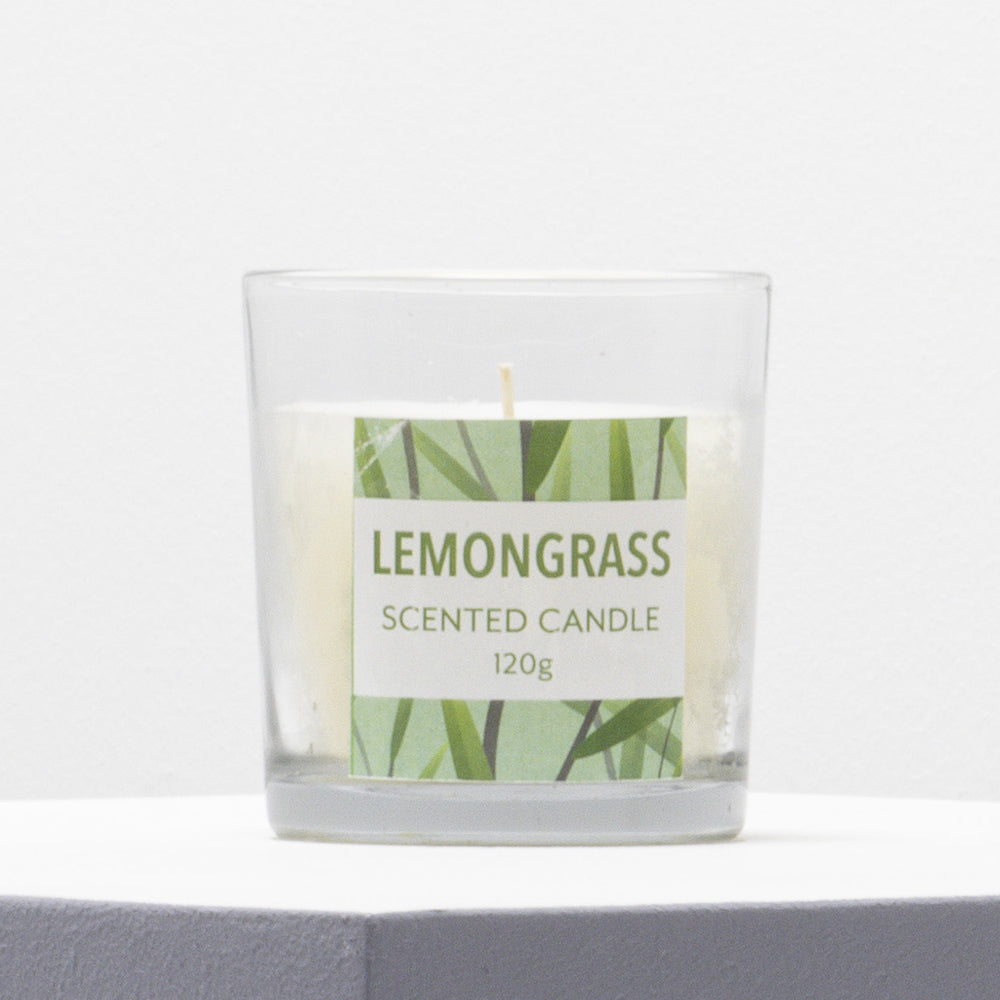 Lemon Grass Scented Candle Green