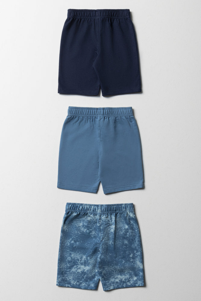 3 Pack Shorts Blue (2)