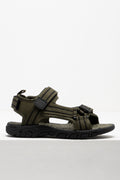 Stripe Sport Sandal Dark Green (1)