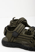 Stripe Sport Sandal Dark Green (3)