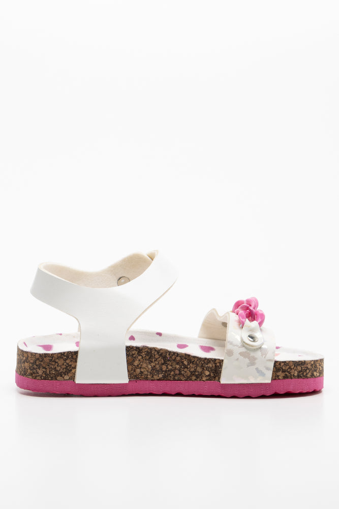 Chain Sandal White