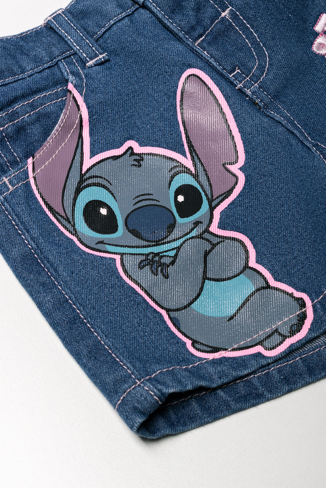 STITCH DENIM DK WASH SHORT