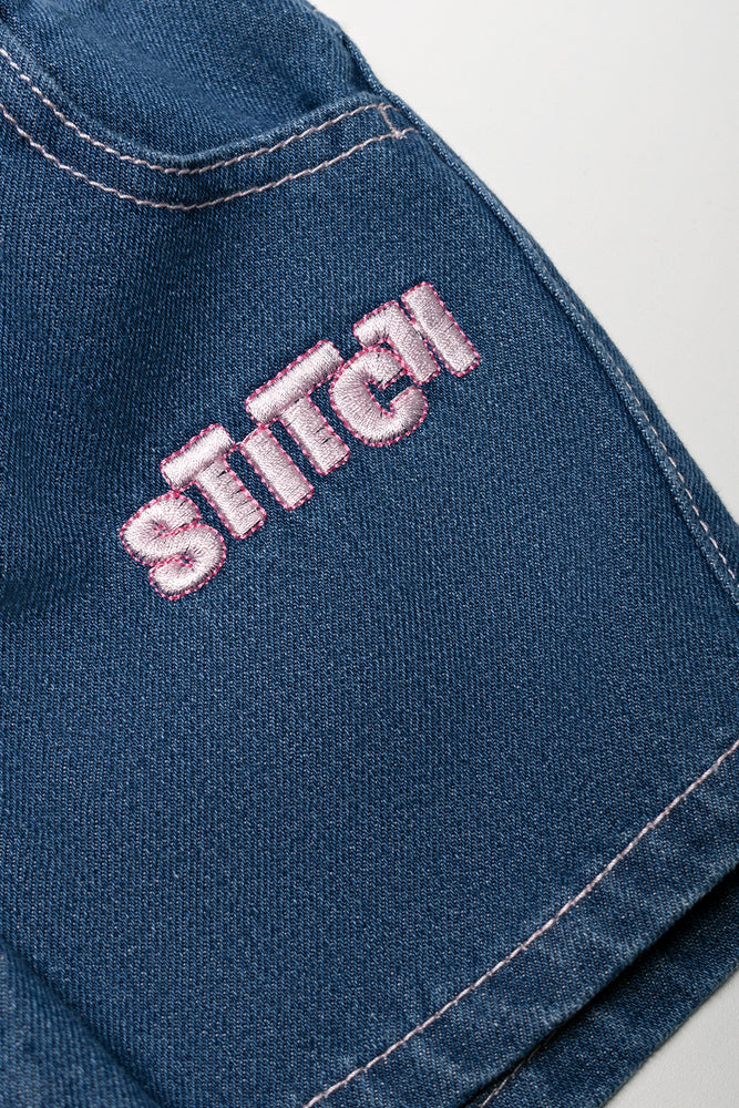 STITCH DENIM DK WASH SHORT (2)