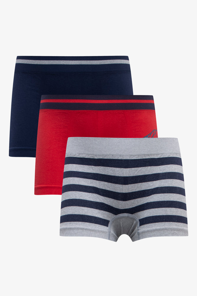 3 Pack Seamfree Boxers Red