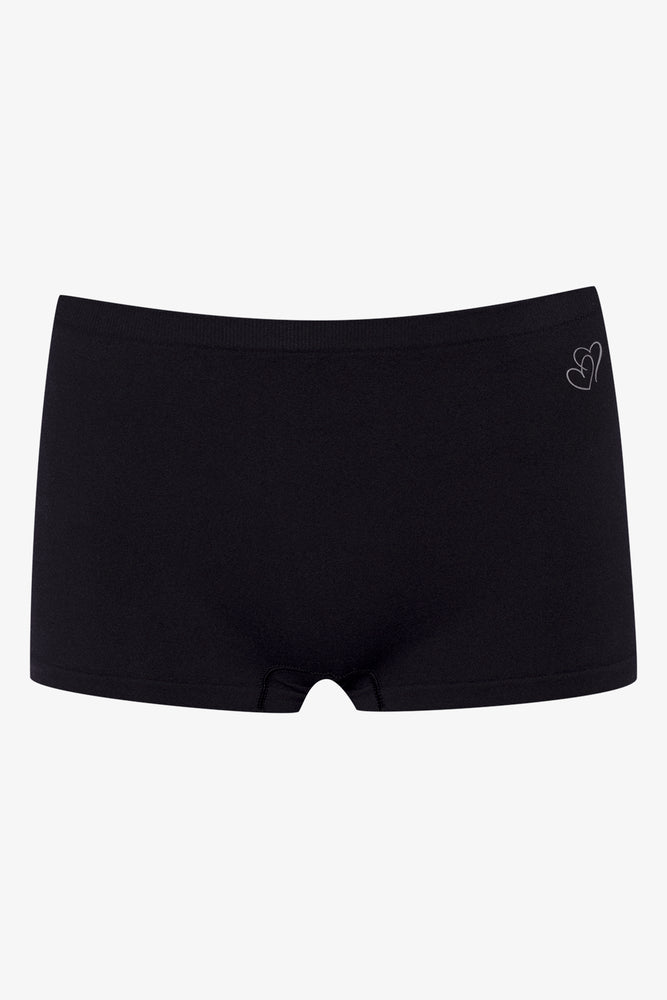 2 Pack Seamfree Boyleg Panties Black