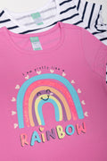 2 Pack T-Shirts Pink And White (1)