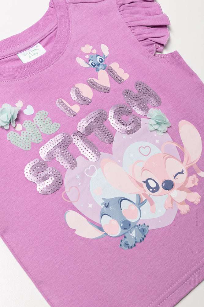 Lilo And Stitch T-Shirt Pink