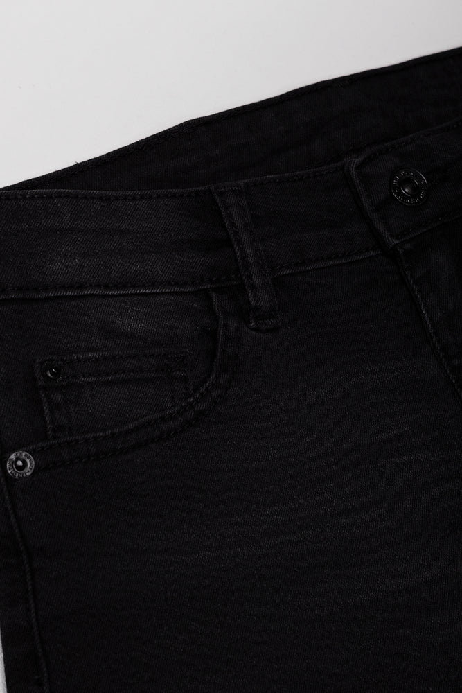 Denim Shorts Black (1)