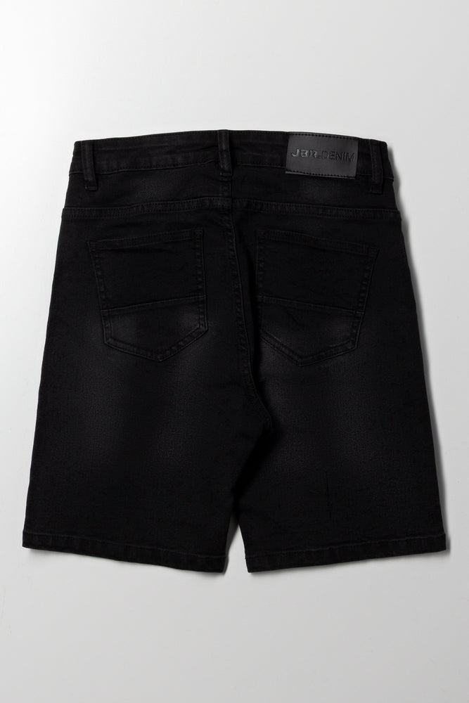 Denim Shorts Black (2)