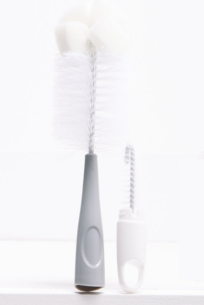 Abc Bottle And Teat Brush Light Grey