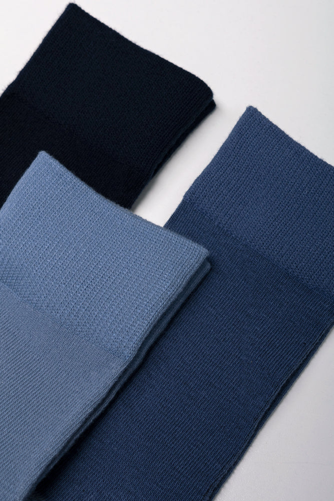 3 Pack Socks Blue