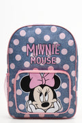 Minnie Mouse Spot Back Pack Blue And Pink