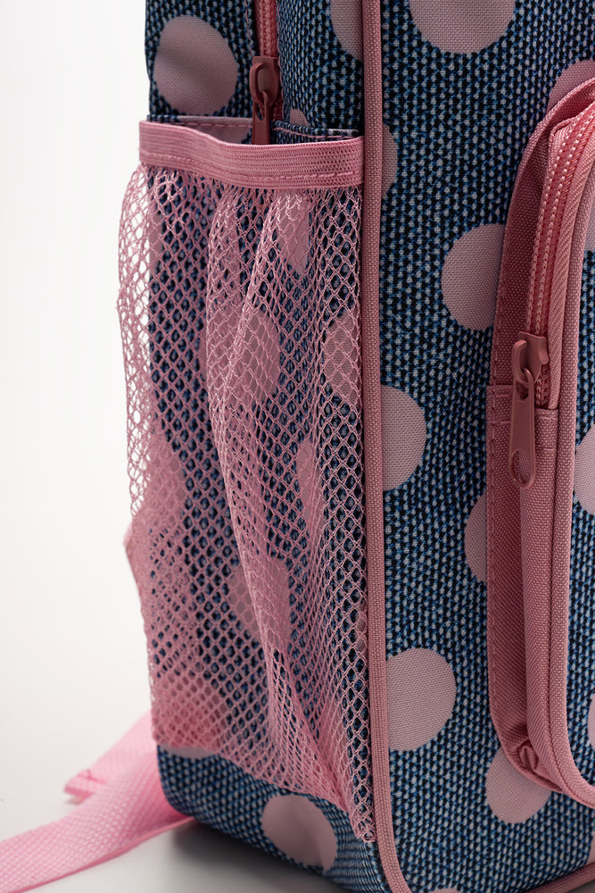 Minnie Mouse Spot Back Pack Blue And Pink (4)